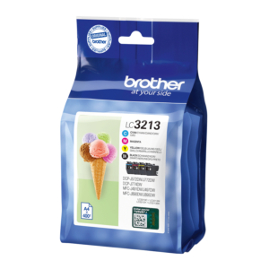 BROTHER PACK  CARTUCHOS DE TINTA NEGRO, CIAN, MAGENTA Y AMARILLO LC3213VAL