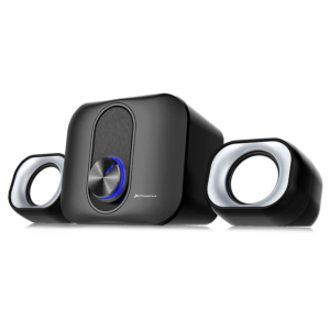 JUEGO DE ALTAVOCES PHOENIX 2.1 CONECTOR 3.5 MM.