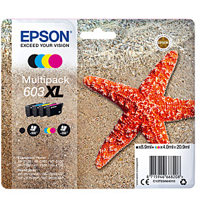 EPSON TINTA MULTIPACK XL ESTRELLA DE MAR 4 TINTAS 603XL NO TAG MULTI