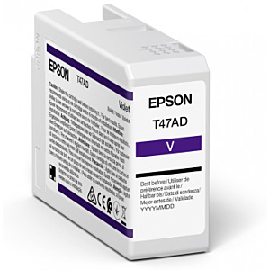 EPSON  SINGLEPACK VIOLET T47AD ULTRACHROME PRO 10 INK 50ML SC-P900