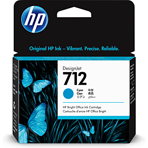 HP DESIGNJET T200/T600, CARTUCHO CIAN 712