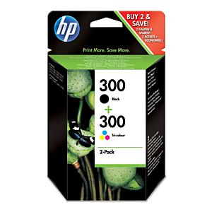 HP CARTUCHO INYECCION TINTA NEGRO/COLOR Nº300 PACK-2