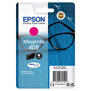 EPSON TINTA MAGENTA SINGLEPACK 408 DURABRITE ULTRA INK