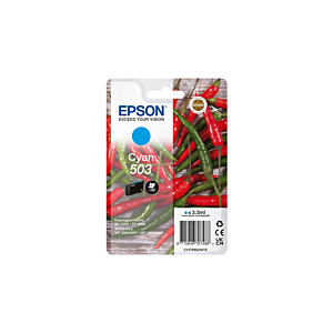 EPSON CARTUCHO CIAN 503 WF-2960DWF,WF-2965DWF, XP-5205 PIMIENTO