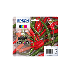 EPSON CARTUCHO 4 COLORES MULTIPACK 503 WF-2960DWF,WF-2965DWF, XP-5205 PIMIENTO