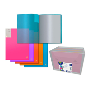 CARPETA 40 FUNDAS BISMARK A4 COLORES SURTIDOS PASTEL REF. 312141