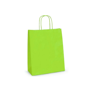 PACK 25 BOLSAS PAPEL VERDE CLARO 260 X 350 X 100 MM.