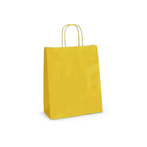 PACK 25 BOLSAS PAPEL AMARILLO MOSTAZA 310 X 420 X 110 MM.