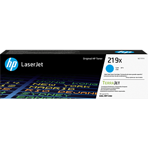 HP 219X HIGH YIELD CYAN ORIGINAL LASERJET TONER CARTRIDGE
