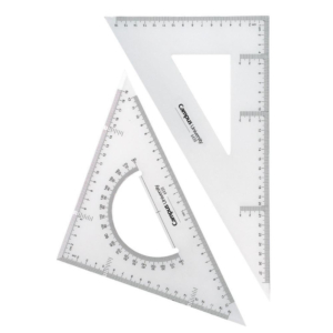 SET ESCUADRA Y CARTABÓN CAMPUS PLÁSTICO 30 CM                                                       
