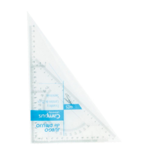 SET ESCUADRA Y CARTABÓN CAMPUS PLÁSTICO 25 CM                                                       