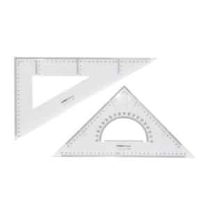 SET ESCUADRA Y CARTABÓN CAMPUS PLÁSTICO 35 CM                                                       