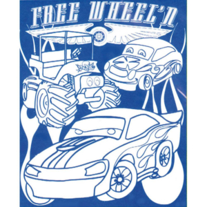 PÓSTER PARA COLOREAR CAMPUS COCHES                                                                  