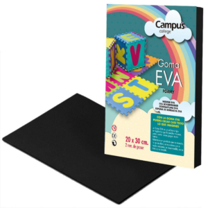 GOMA EVA CAMPUS COLLEGE 200 X 300 MM. NEGRO                                                         