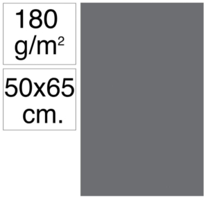 CARTULINA CAMPUS 500 X 650 MM 180G GRIS OSCURO                                                      