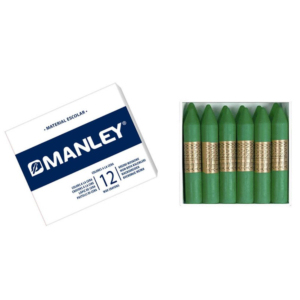 CERAS BLANDAS MANLEY VERDE ESMERALDA 12 UD.                                                         
