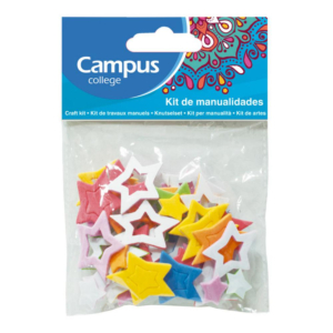 SET MANUALIDADES CAMPUS COLLEGE ESTRELLAS GOMA EVA                                                  