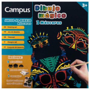 LÁMINAS DIBUJO MÁGICO CAMPUS MÁSCARAS                                                               