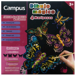 LÁMINAS DIBUJO MÁGICO CAMPUS MARIPOSAS                                                              