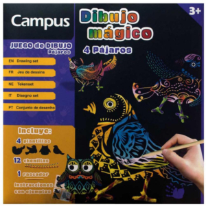 LÁMINAS DIBUJO MÁGICO CAMPUS PÁJAROS                                                                