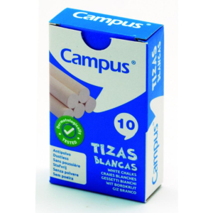 TIZAS BLANCAS CAMPUS CAJA 10 UD.                                                                    