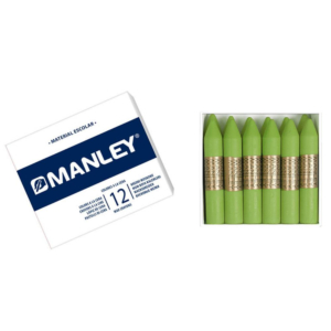 CERAS BLANDAS MANLEY VERDE AMARILLO CLARO 12 UD.                                                    