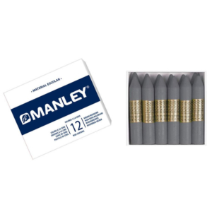 CERAS BLANDAS MANLEY GRIS 12 UD.                                                                    