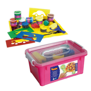 PINTURA DEDOS JOVI 125 ML 6 COLORES + ACCESORIOS                                                    