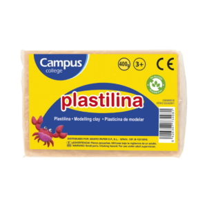 PLASTILINA CAMPUS COLLEGE 400G CARNE                                                                