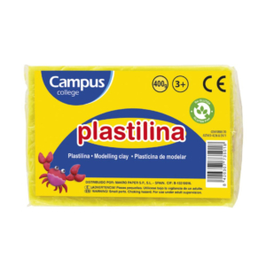 PLASTILINA CAMPUS COLLEGE 400G AMARILLO                                                             
