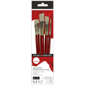 PINCELES DE ÓLEO DALER ROWNEY PACK 5 UD.                                                            