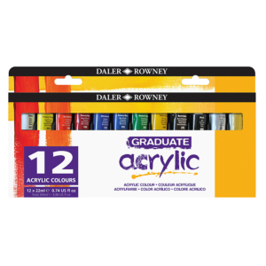 PINTURA ACRÍLICA DALER ROWNEY GRADUATE ACRYLIC CAJA 12 UD.                                          