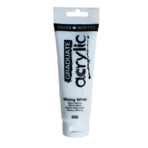 PINTURA ACRÍLICA DALER ROWNEY GRADUATE ACRYLIC 120 ML BLANCO MEZCLADOR                              