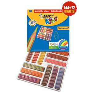 LÁPICES DE COLORES BIC TROPICOLORS2 12 COLORES X 18 UD.                                             