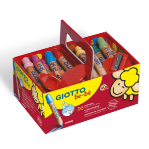 LÁPICES GIOTTO BE-BÉ 6 COLORES X 6 UD. + 3 SACAPUNTAS                                               