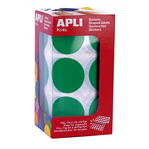 GOMETS FORMAS GEOMÉTRICAS APLI REDONDO 33 MM VERDE                                                  