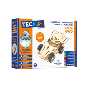 JUEGO DE CONSTRUCCIÓN MADERA IMAGILAND TECKIDS COCHE 4WD                                            