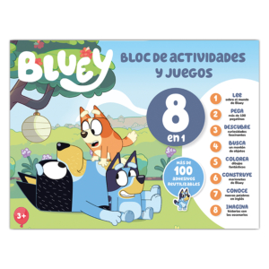 BLOC DE ACTIVIDADES Y JUEGO IMAGILAND BLUEY 8 EN 1                                                  