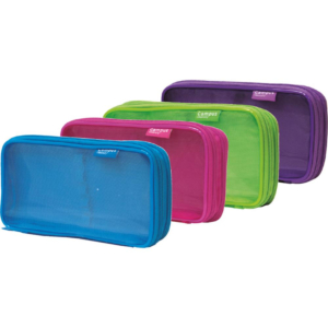 PORTATODO CAMPUS UNIVERSITY RECANGULAR MESH 2 CREMALLERAS 4 COLORES                                 