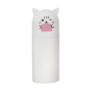 PORTATODO CAMPUS SILICONA BUDDY PETS GATO BLANCO                                                    