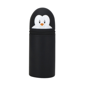 PORTATODO CAMPUS SILICONA BUDDY PETS PINGÜINO NEGRO                                                 