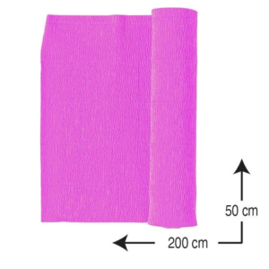 PAPEL CRESPÓN CAMPUS UNIVERSITY 0,5 X 2 M. 10 H. ROSA MEDIO