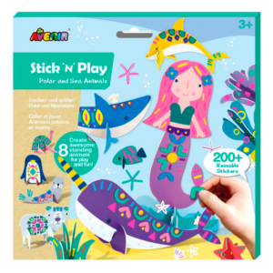 FIGURAS STICK 'N' PLAY AVENIR ANIMALES DEL MAR Y POLARES                                            