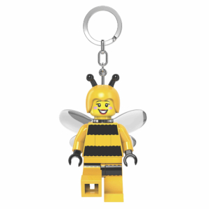 LLAVERO LINTERNA LEGO FIGURA CHICA ABEJA                                                            