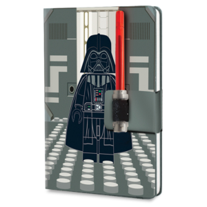 CUADERNO LEGO CON BOLÍGRAFO DE GEL SABLE DE LUZ DARTH VADER                                         