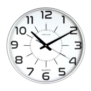RELOJ DE PARED UNILUX 37,5 CM. GRIS