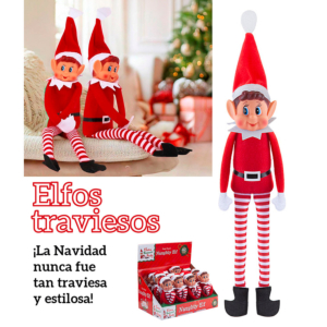 MUÑECO ELFO TRAVIESO NAVIDEÑO