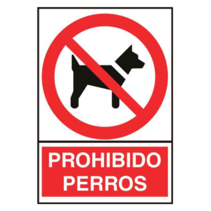 PICTOGRAMA COFAN PROHIBIDO PERROS                                                                   