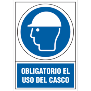 PICTOGRAMA COFAN USO OBLIGATORIO DE CASCO                                                           