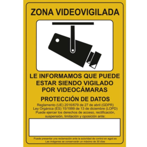 PICTOGRAMA COFAN SEÑAL DE VIDEOVIGILANCIA                                                           